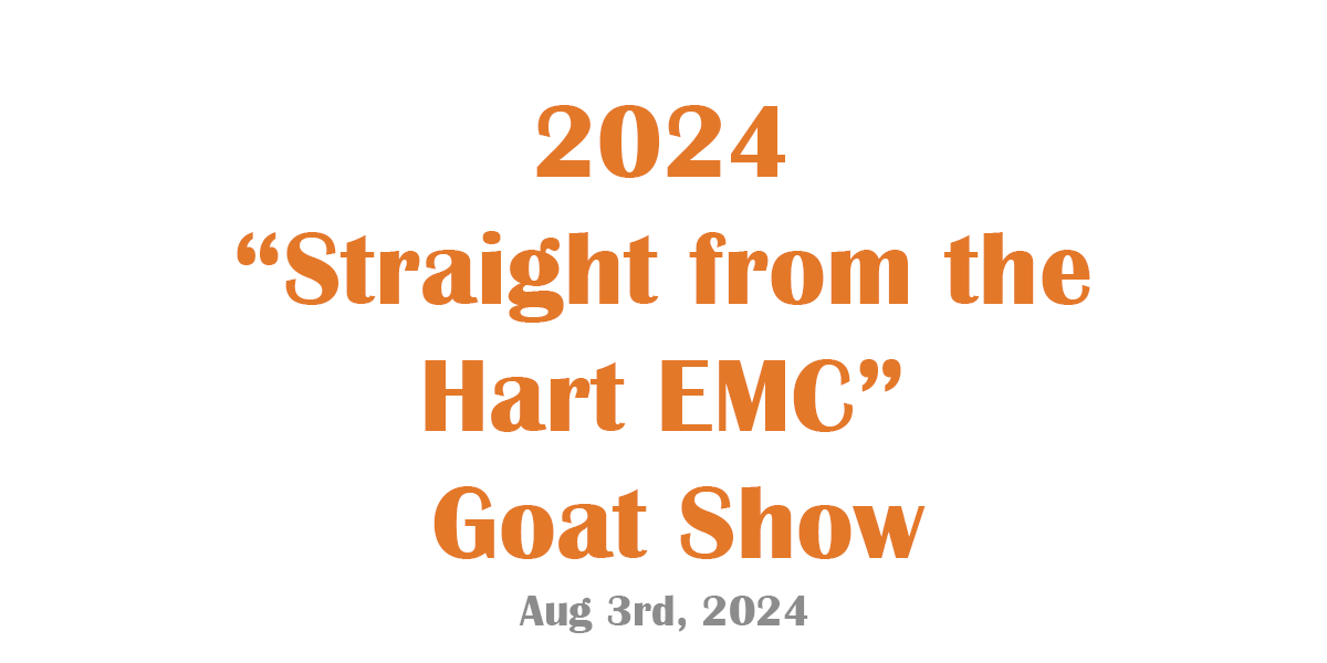 Image for 2024 Straight from the Hart EMC Goat Show
